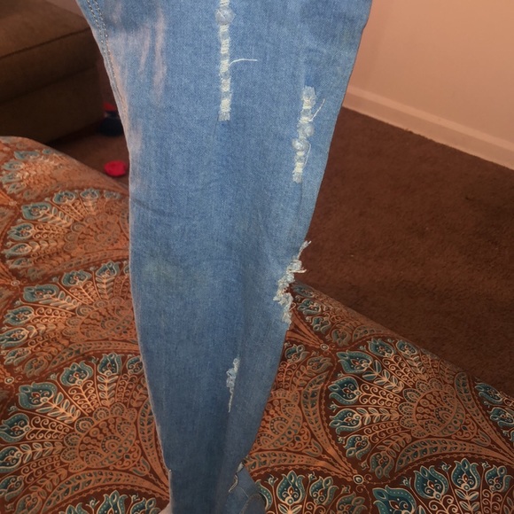 Thigh high jean booties - Picture 2 of 3